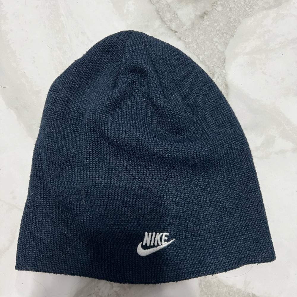 Nike Dark Blue Knit Beanie